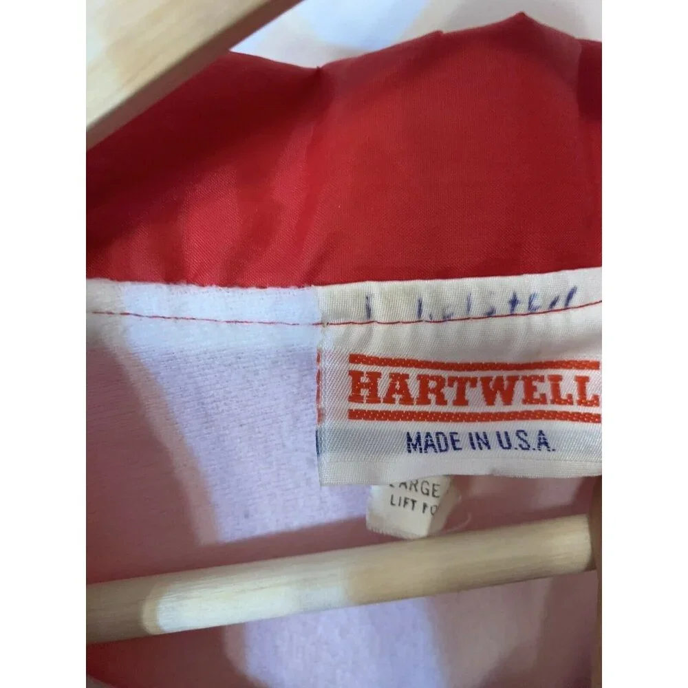 Vintage 90's Hartwell Continental Red Sox Jacket Windbreaker‎ Sz L Red Men’s